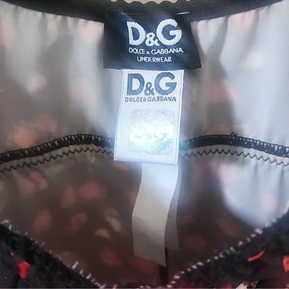 Dolce & Gabbana Black and Red Strawberry Camisole - Picture 2 of 8